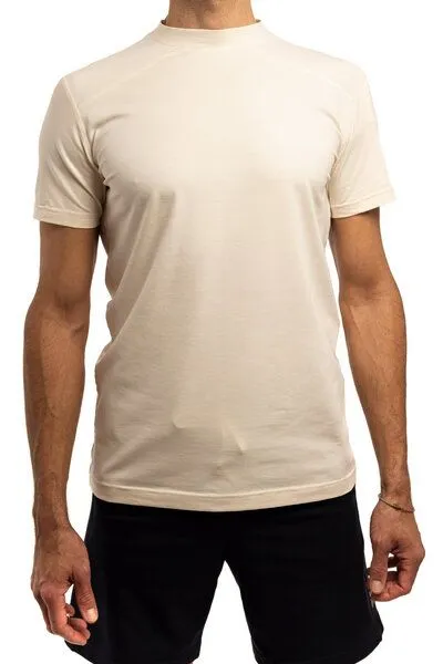 M23 M23 Herren T-Shirt aus Bio-Baumwolle, Modell „Ben“, Creme, – Produktbild 2 von 4