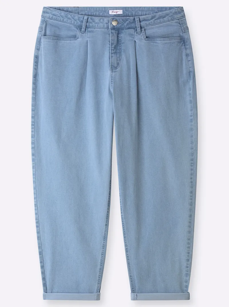 sheego Jeans blue-bleached, Blue-bleached, – Produktbild 1 von 2