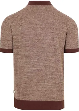 KnowledgeCotton Apparel KnowledgeCotton Apparel Polo-Shirt aus Strick Schokolade - Größe XXL – Produktbild 1 von 1