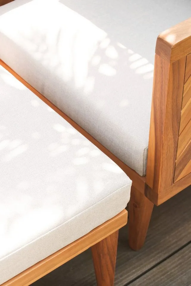 Primaster Gartenlounge-Set Primaster Gartenmöbel-Set Minori Akazienholz, Witterungsbeständig, Braun, – Produktbild 3 von 4