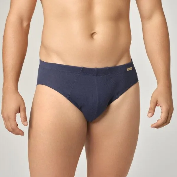 comazo|earth comazo|earth Fairtrade Slip Feinripp | GOTS zertifiziert, Marine, – Produktbild 1 von 4