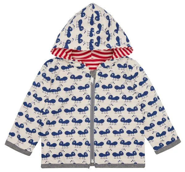 loud + proud loud + proud Babys & Kinder Wendejacke, GOTS-zertifiziert, Tomato (rot), – Produktbild 1 von 2