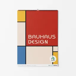 Photocircle Photocircle Bauhaus Design Wandplaner 2027 / Monatskalender mit minimalistischen Bauhaus Design Illustrationen – Produktbild 1 von 1