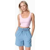 ORGANICATION ORGANICATION IRISS | Ripp-Crop-Top aus TENCEL Modal und Bio-Baumwolle, Rose, – Produktbild 1 von 1