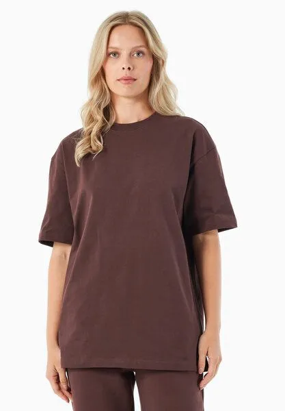 ORGANICATION ORGANICATION TUSSEM | Essentials Travel Unisex T-Shirt aus Bio-Baumwolle, Bitter chocolate, – Produktbild 3 von 4