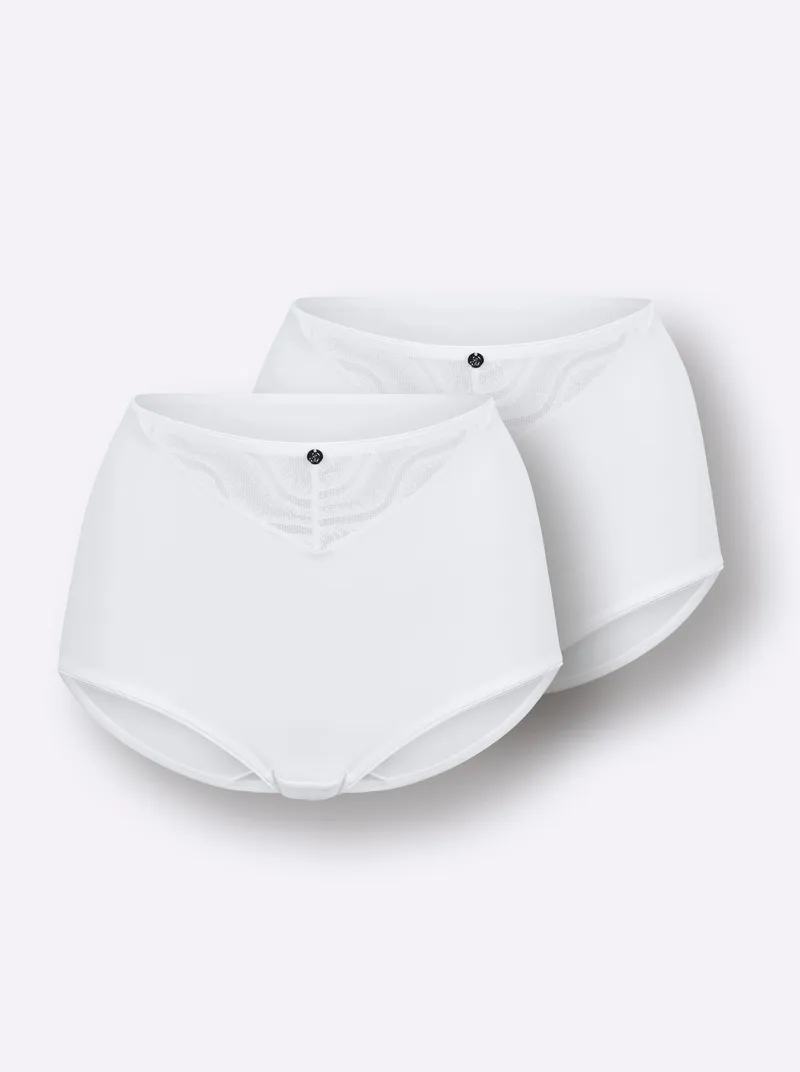 wäschepur Taillenslip 2x weiß, 2x weiß, – Produktbild 1 von 2