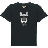 watabout kids watabout.kids T-Shirt Kinder Ein fescher Hund, Black, – Produktbild 1 von 1