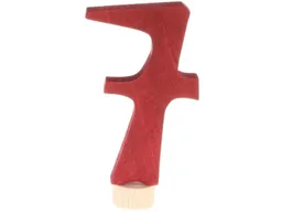 Grimms Grimms Geburtstagszahlen, aus Lindenholz, 8,5 cm groß, bunt lasiert Zahl 7 – Produktbild 1 von 1