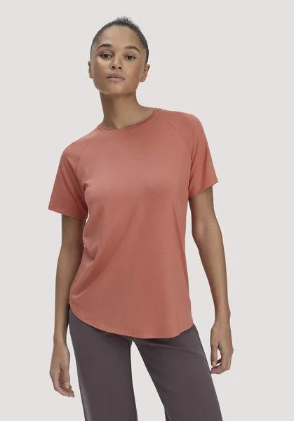 hessnatur hessnatur T-Shirt Regular ACTIVE COMFORT aus TENCEL Lyocell, Pfirsichrot, – Produktbild 1 von 5