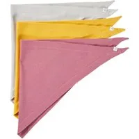 HANS NATUR Baby und Kinder Dreieckstuch Bio-Baumwolle 3er Set beere Maße 60 x 30 cm – Produktbild 1 von 1