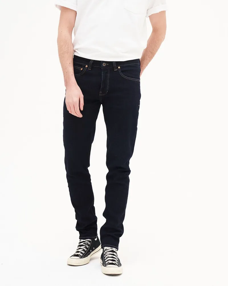 Kuyichi Kuyichi Herren vegan Jeans Jamie Slim Dark Rinse, Extra dunkelblau, – Produktbild 1 von 2