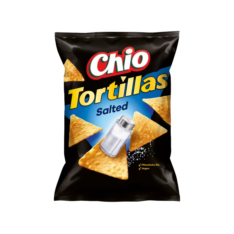 Chio Chio Knabberei, Chio Tortillas Original Salted vegetarisch vegan Chipstüte 110g – Produktbild 1 von 3