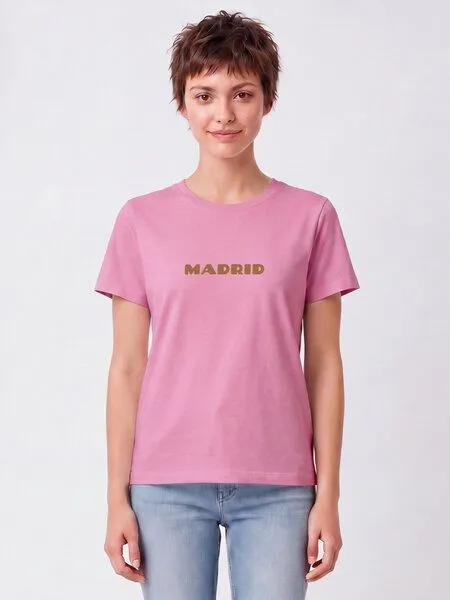 watapparel watapparel T-Shirt Frauen Madrid Flora, Bubble pink, – Produktbild 3 von 4