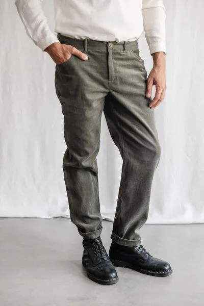 Jyoti - Fair Works Jyoti - Fair Works Bio-Baumwollcord Hose Prakrit, Pistazie, – Produktbild 2 von 4