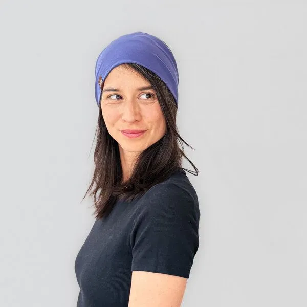 Liebe Deinen Planeten Liebe Deinen Planeten Bio Beanie in 3 Größen Herren & Damen in vielen Farben bequeme Jersey Mütze aus Bio Baumwollmix, Cosmic lilac, – Produktbild 1 von 4