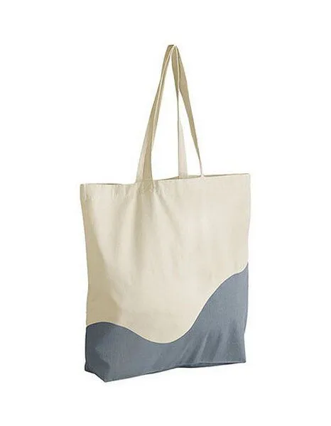 Westford Mill Westford Mill EarthAware Organic Wave Print Tasche, Natur/blaugrau, – Produktbild 2 von 2