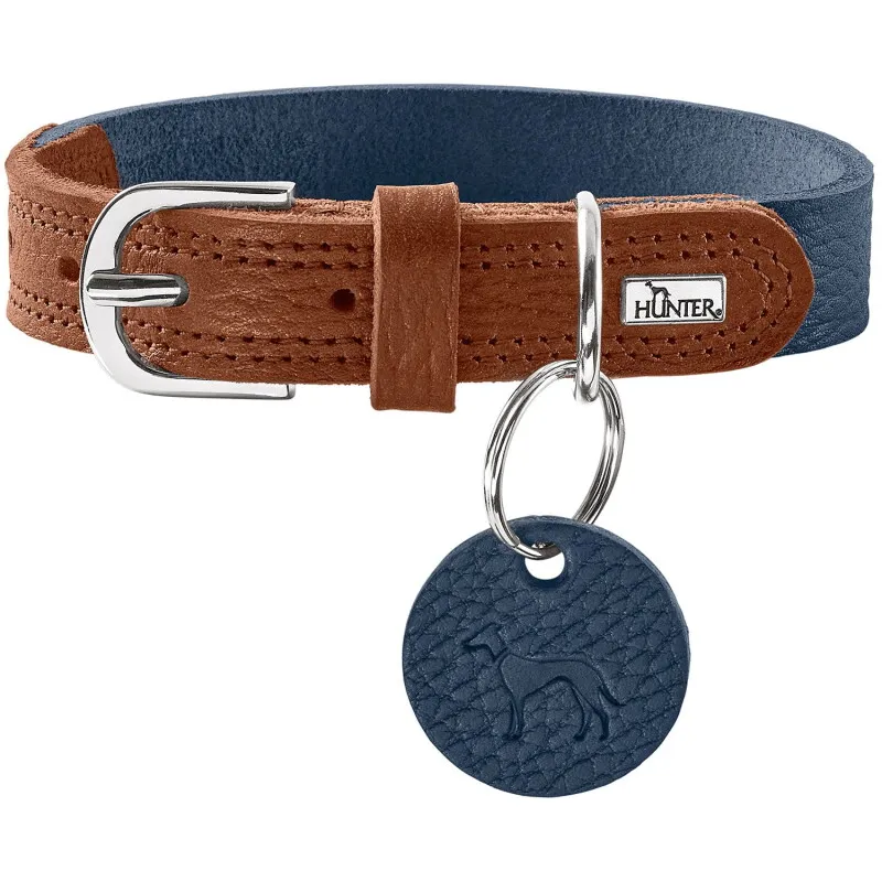 Hunter Hunter Halsband Karlby dunkelblau 40 cm, Dunkelblau, – Produktbild 1 von 2