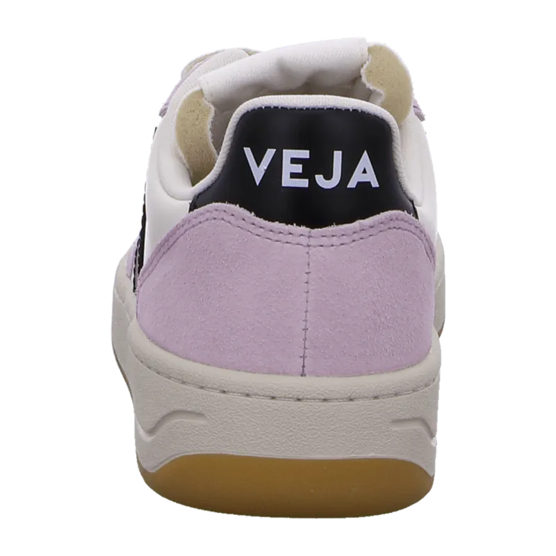 Veja Veja Damen-Sneaker V-10 Prime Leather Pure Black Parme – Produktbild 5 von 8