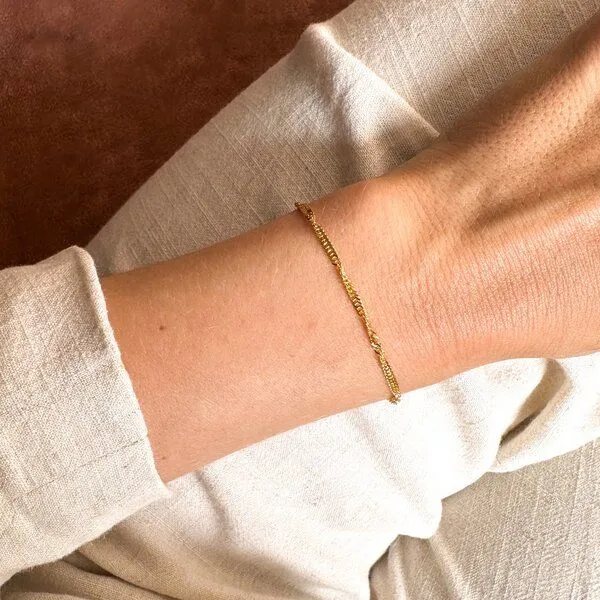 MOANINA MOANINA Armband Mera - 925 Silber/18k Gold Vermeil, Silber, – Produktbild 2 von 4