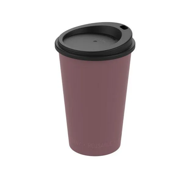REuse REuse Kaffeebecher to go, Raffiniertes rot, – Produktbild 1 von 4