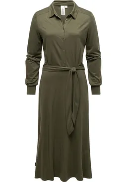 ragwear ragwear Blusenkleid Plantee Modisches Damenkleid mit Taillengürtel – Produktbild 1 von 1