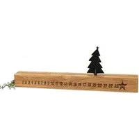 ReineNatur ReineNatur Adventskalender aus Eichenholz mit verschiebbarem Tannenbaum – Produktbild 1 von 1
