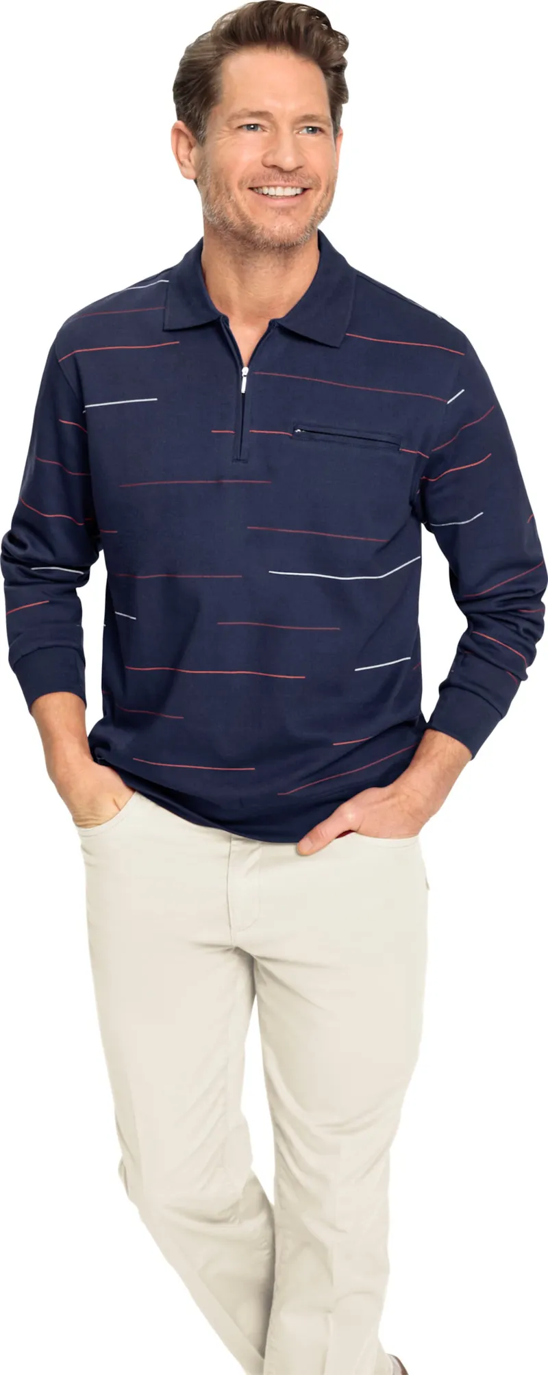 marco donati Sweatshirt marine, Marine, – Produktbild 2 von 2