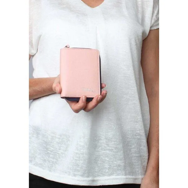 Vargu Vargu Echtleder Geldbörse LYNE 1-A, Light pink - purple, – Produktbild 3 von 4
