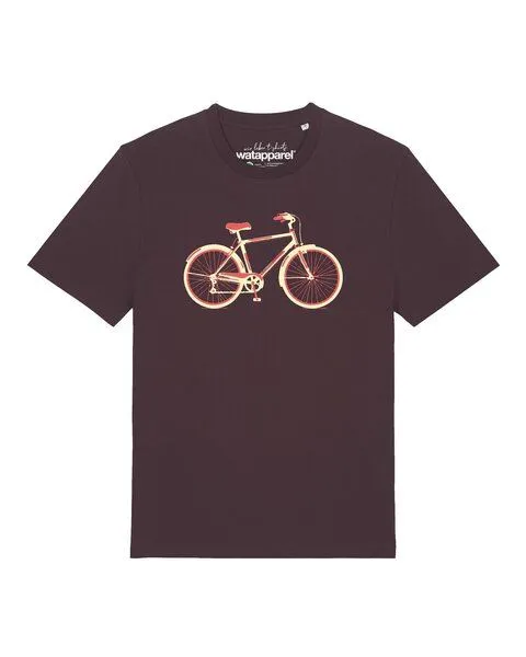 watapparel watapparel T-Shirt Unisex Red Bike, Red brown, – Produktbild 1 von 2