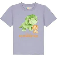 watabout kids watabout.kids T-Shirt Kinder Dinosaurier 07 Kleine Schwester, Lavender, – Produktbild 1 von 1