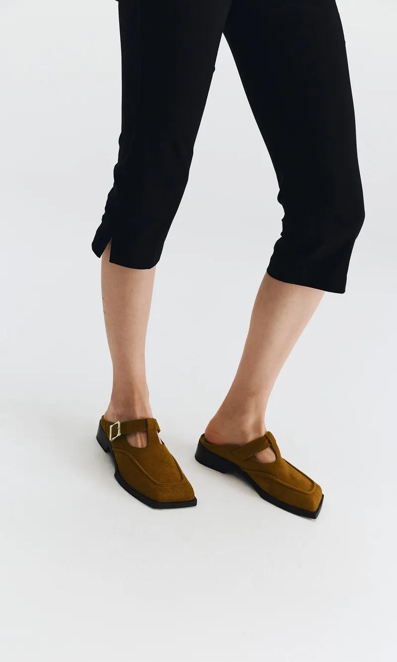 Prev Prev Damen vegan Mules Lou Biscotti, Braun, – Produktbild 1 von 2