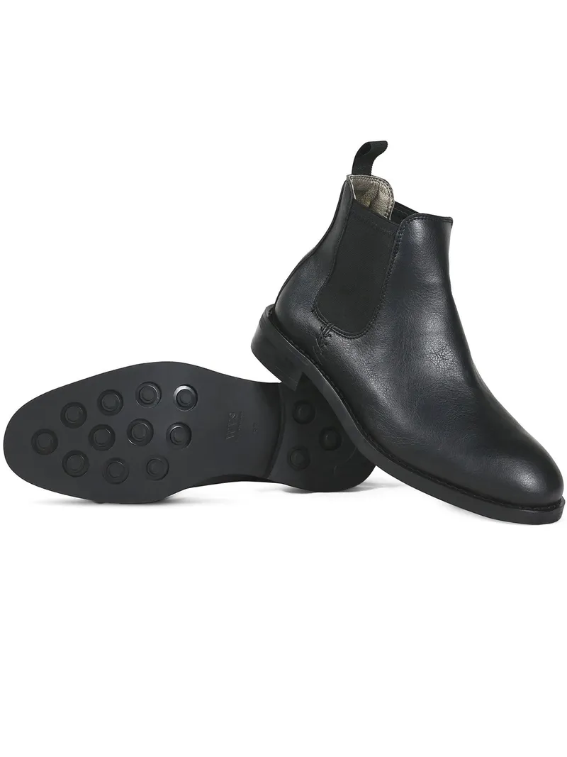Will's Vegan Store Will's Vegan Store Herren vegan Chelsea-Boots Schwarz, Schwarz, – Produktbild 2 von 4
