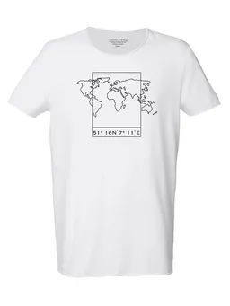 Human Family Human Family Bio Herren Sommer T-Shirt "Surfs - Worldmap" – Produktbild 1 von 1