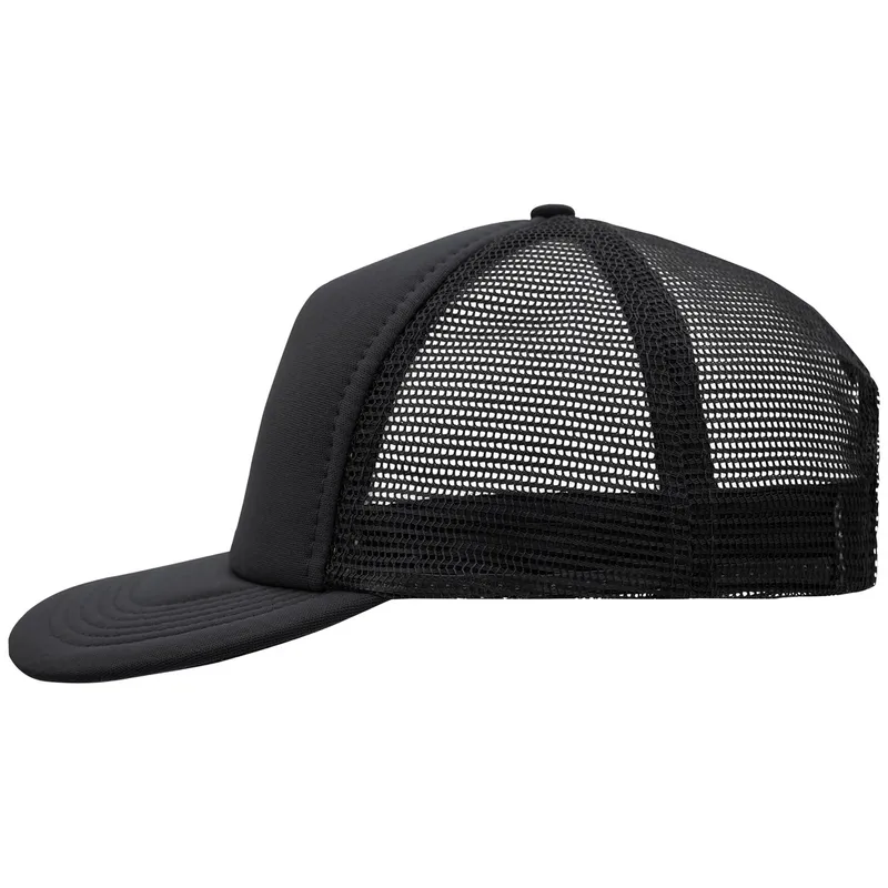 Myrtle Beach myrtle beach 5 Panel Mesh Kappe mit flachem Schild MB6508 Einheitsgröße black – Produktbild 1 von 1