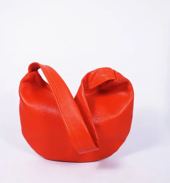 monday market monday market Handtasche Tilda aus pflanzlich gegerbtem Büffel-Leder, Orange, – Produktbild 1 von 3