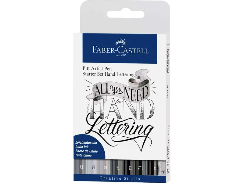 Faber-Castell Faber-Castell Tuschestift "Grautöne" Pitt Artist Pen, Lettering-Set, 8 Stk. – Produktbild 2 von 2