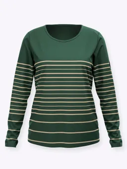 Witt Langarmshirt moos-sand-geringelt – Produktbild 1 von 1