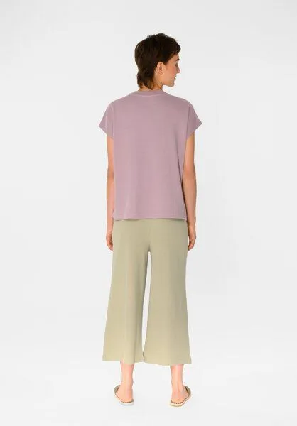 THOKKTHOKK ThokkThokk TT75 Boxy T-Shirt (GOTS, vegan), Dark mauve (lila), – Produktbild 3 von 4