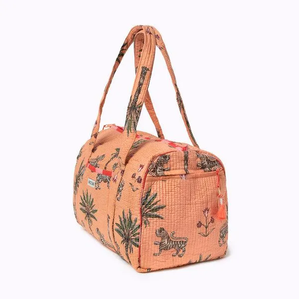KIKOONI KIKOONI handgefertigte große Baumwolltasche "K. Shopper", Savanna stories sunset, – Produktbild 3 von 4