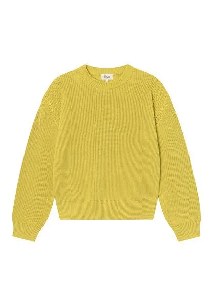 Givn Berlin Givn Berlin Aria vegan Strickpulli Bio-Baumwolle, Dusty lime, – Produktbild 4 von 4