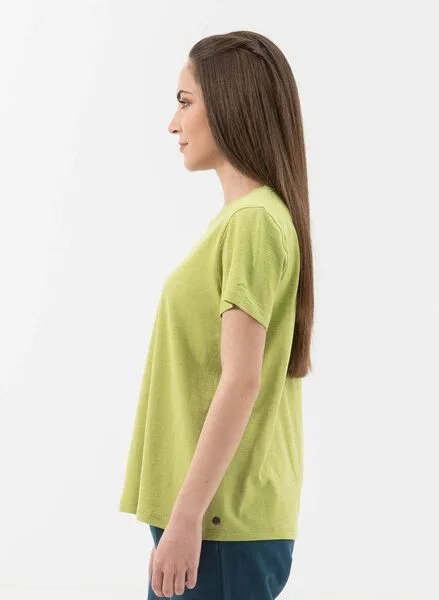 ORGANICATION ORGANICATION Basic T-Shirt aus Bio-Baumwolle, Meadow green, – Produktbild 3 von 4