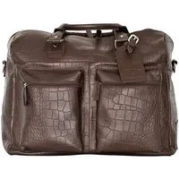 manbefair manbefair REISETASCHE VENEZIA, ÖKO-LEDER, FAIR TRADE, Braun kroko, – Produktbild 1 von 1