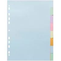 Exacompta 30 Exacompta Register "Forever", 8 Taben neutral, 170 g/m², DIN A4, sortiert – Produktbild 1 von 1