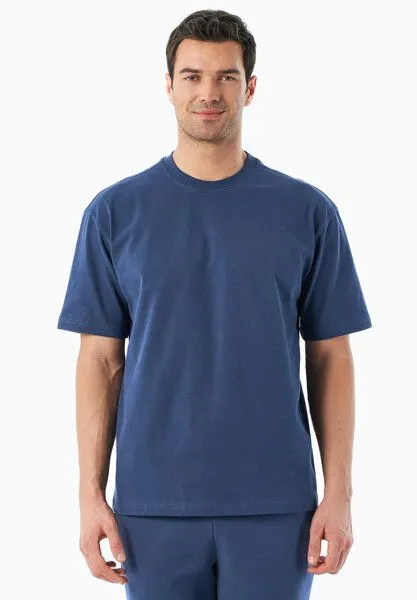 ORGANICATION ORGANICATION TUSSEM | Essentials Travel Unisex T-Shirt aus Bio-Baumwolle, Navy, – Produktbild 3 von 4