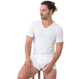 mey Mey Re:Think Herren Organic Shirt mit V-Ausschnitt aus GOTS Baumwolle – Produktbild 1 von 1