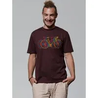watapparel watapparel T-Shirt Unisex Fahrräder, Red brown, – Produktbild 1 von 1