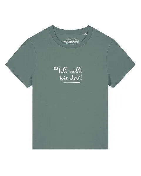 watapparel watapparel T-Shirt Frauen Ich zähl bis drei, Green bay, – Produktbild 1 von 2
