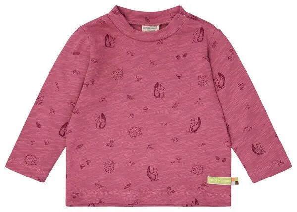 loud + proud loud + proud Babys & Kinder Shirt Slub Jersey mit Druck, GOTS-zertifiziert, Rouge(pink), – Produktbild 2 von 2