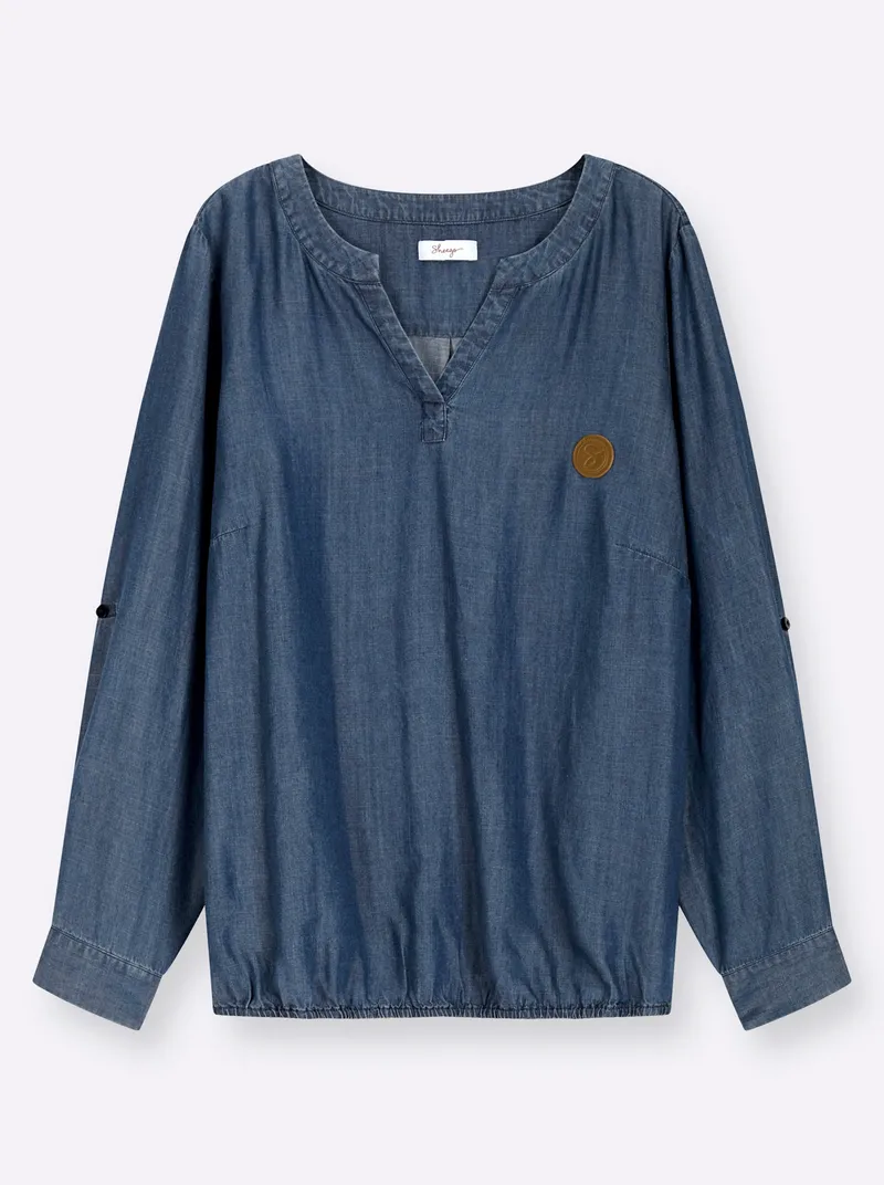 sheego Tunika blue-stone-washed, Blue-stone-washed, – Produktbild 3 von 3
