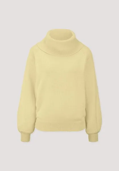 hessnatur hessnatur Strick-Pullover Relaxed aus Cashmere mit Recyclinganteil, Dunkle vanille, – Produktbild 4 von 4